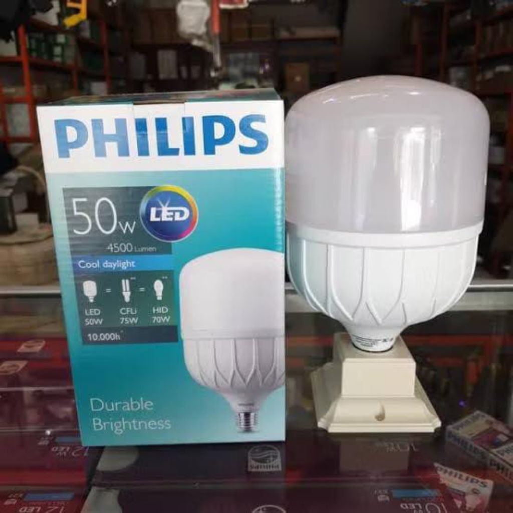 Bohlam Lampu LED Philips 50 Watt Kapsul Philips tforce Essentials Garansi 1 thn - Philips 50 watt