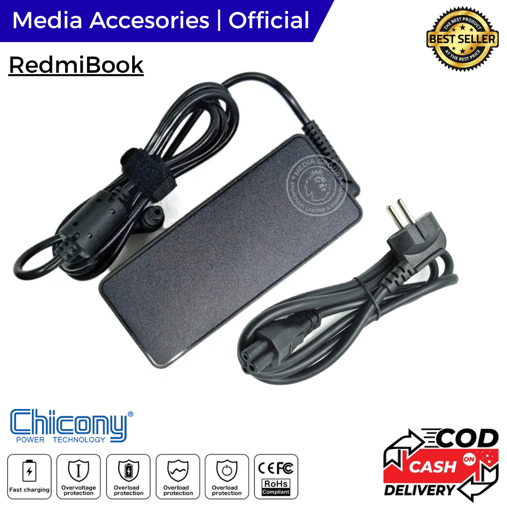 Adaptor charger Laptop Xiaomi RedmiBook 14 RedmiBook 15 65W Ori