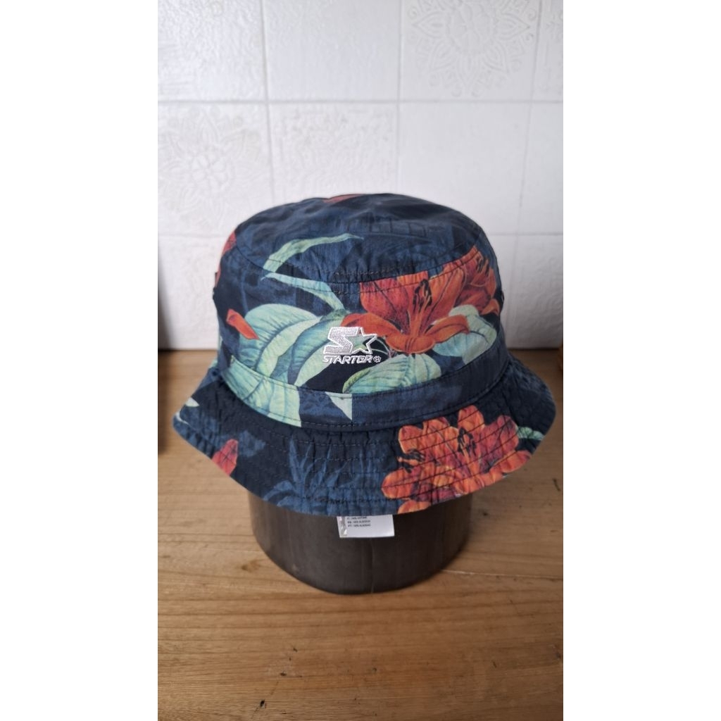 Topi Bucket brand carhartt x starter reversible bolak balik size 57cm-58cm dewasa skena pantai fashi