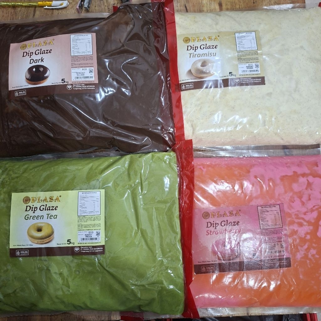 PLAZA DIP GLAZE 5 KG / GLAZE PLAZA KEMASAN BANTAL 5 KG