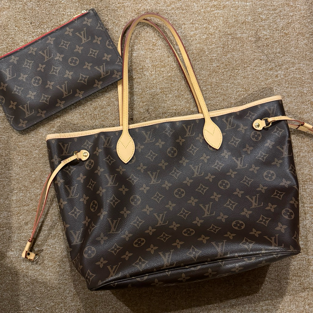 TAS ELVI NEVERFULL MONOGRAM MM PRELOVED LINK KECIL