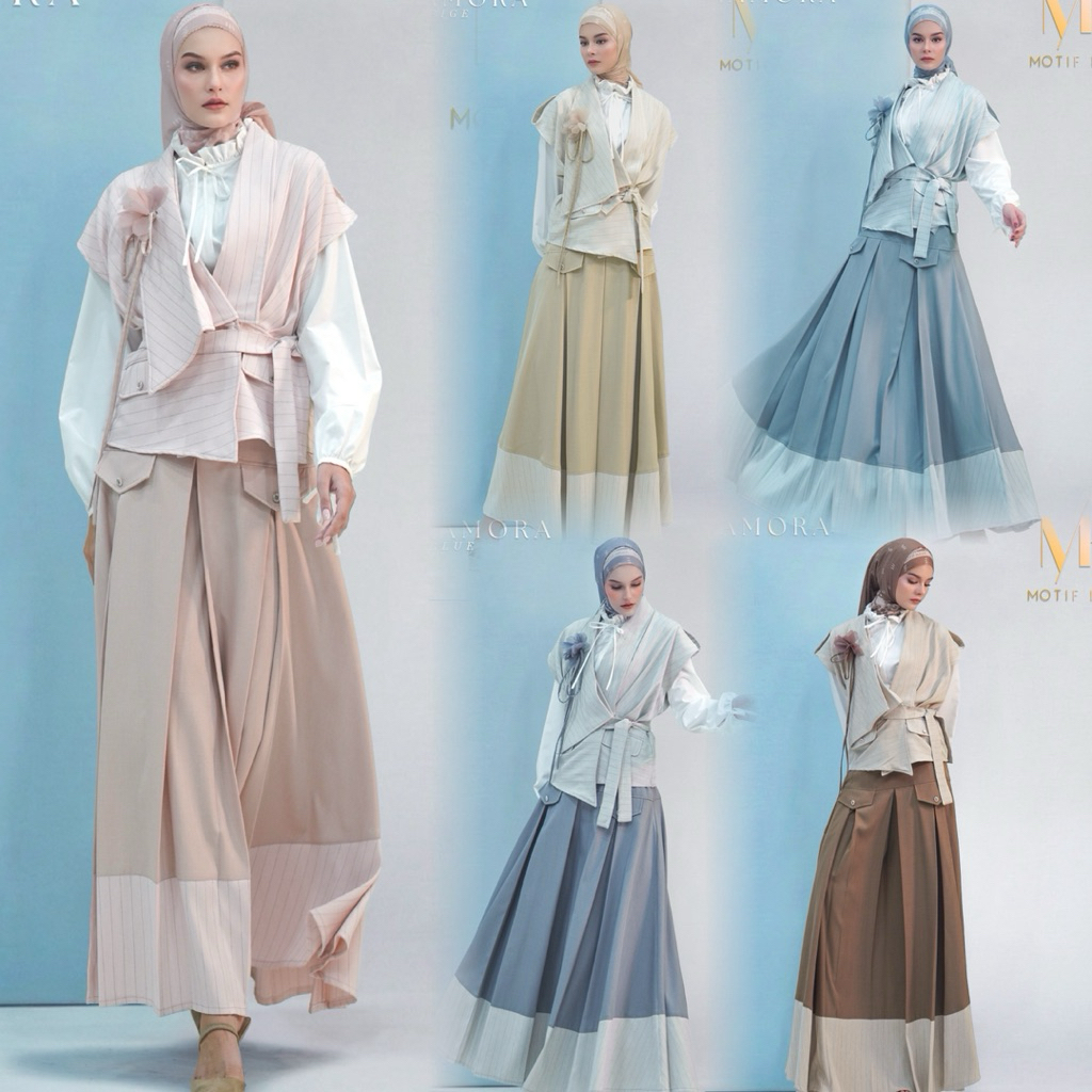 MOTIF HAWA SETELAN ROK SHERAMORA SERIES ORI BY MOTIF HAWA