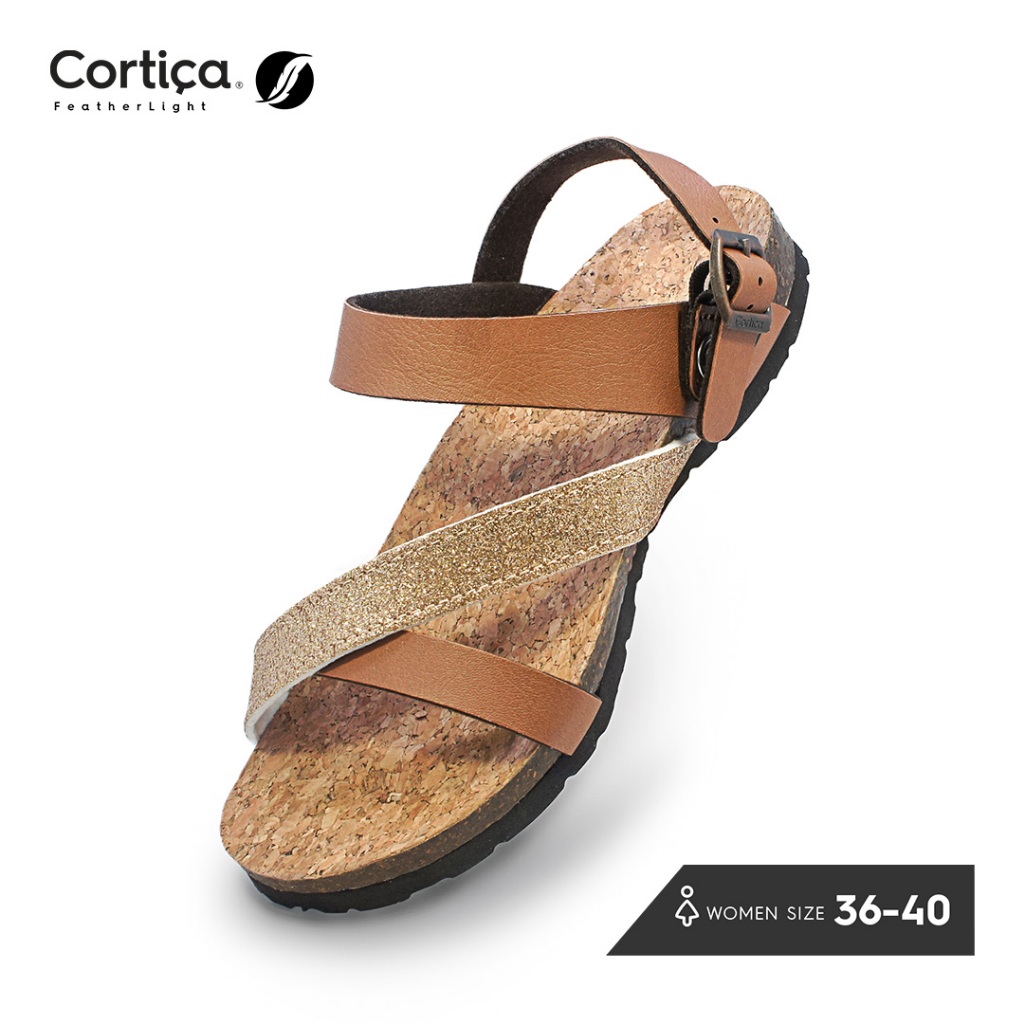CORTICA- FL SAFRA | SANDAL WANITA Nyaman dan Ringan | Sandal Footbed Wanita | Arch Support Sandal