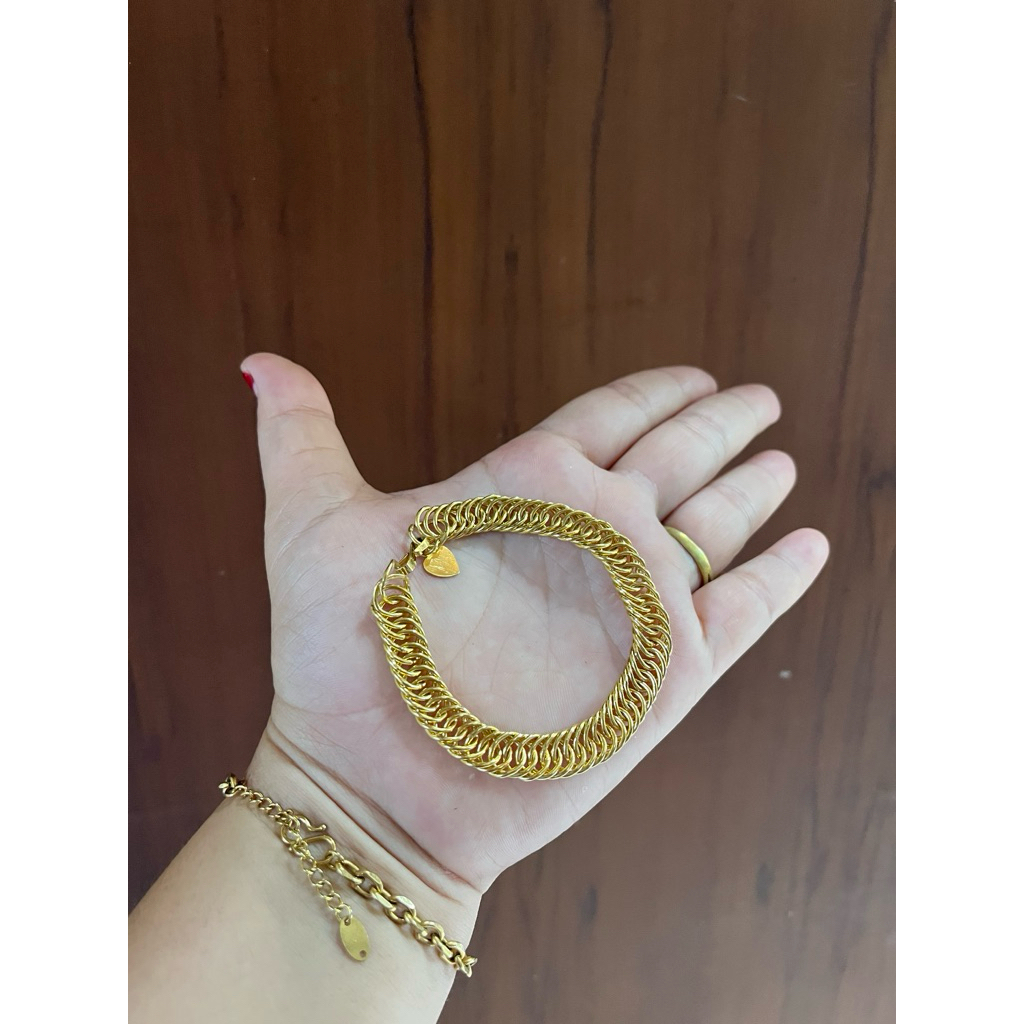 gelang rantai jala koin91