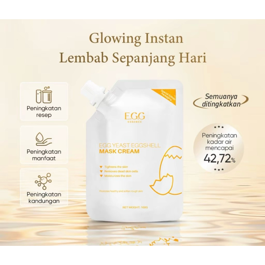 E.G.G EGG YEAST EGGSHELL MASK CREAM [100g]