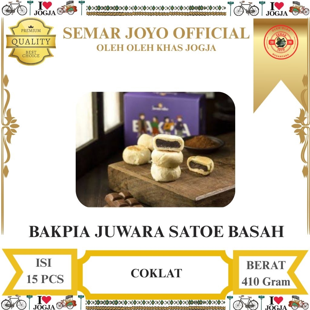 Bakpia Juwara Satoe Basah Isi 15 || Khas Jogja