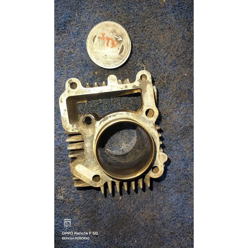 silinder blok crypton Vega lama Jupiter lama set piston ring os std/0(piston pakai Jupiter z)