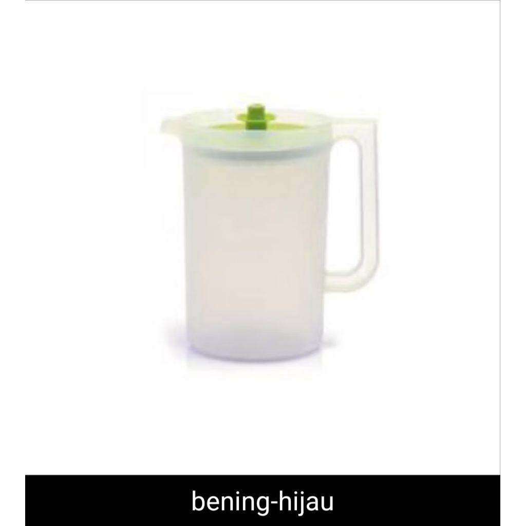 Teko Bening Tutup Hijau / Pitcher 2 L Tupperware ORI dan baru