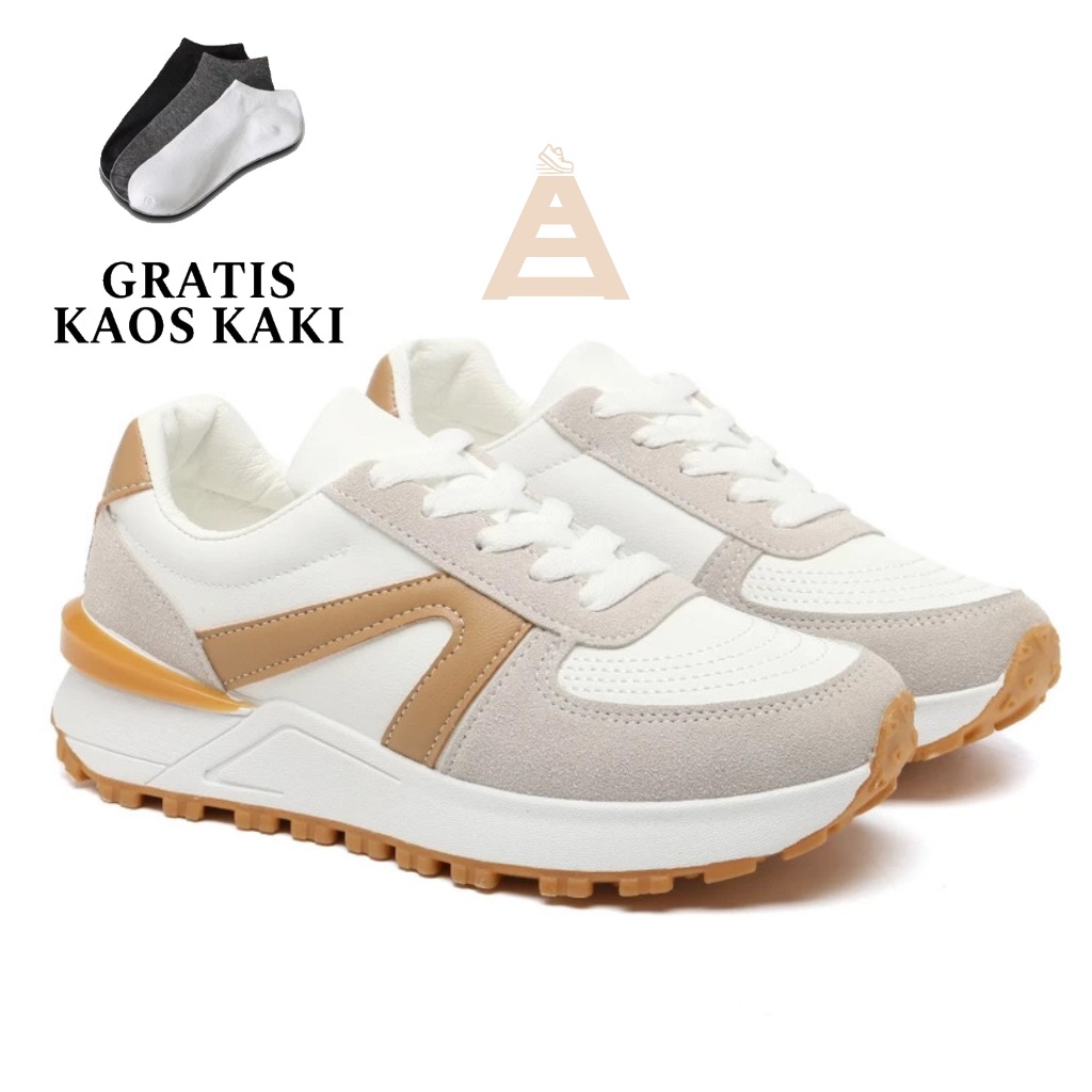 hi.bags Sepatu Sneakers BIANCA Wanita Sepatu Kasual Wanita Korean Ootd Round Toe