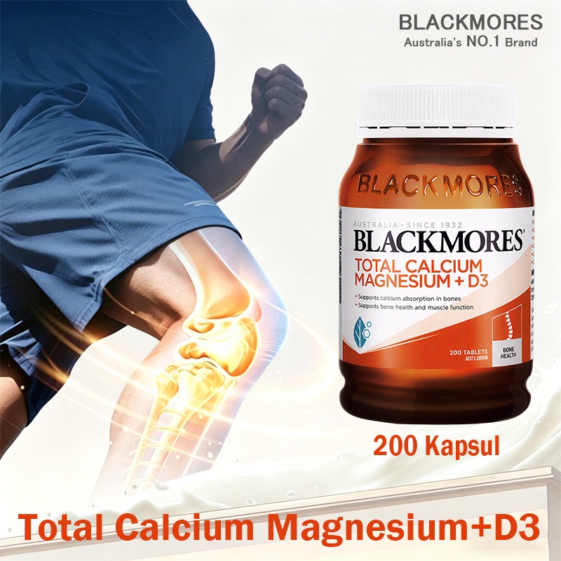 Blackmores Total Calcium Magnesium+D3 200 Tablet untuk Sendi Sehat