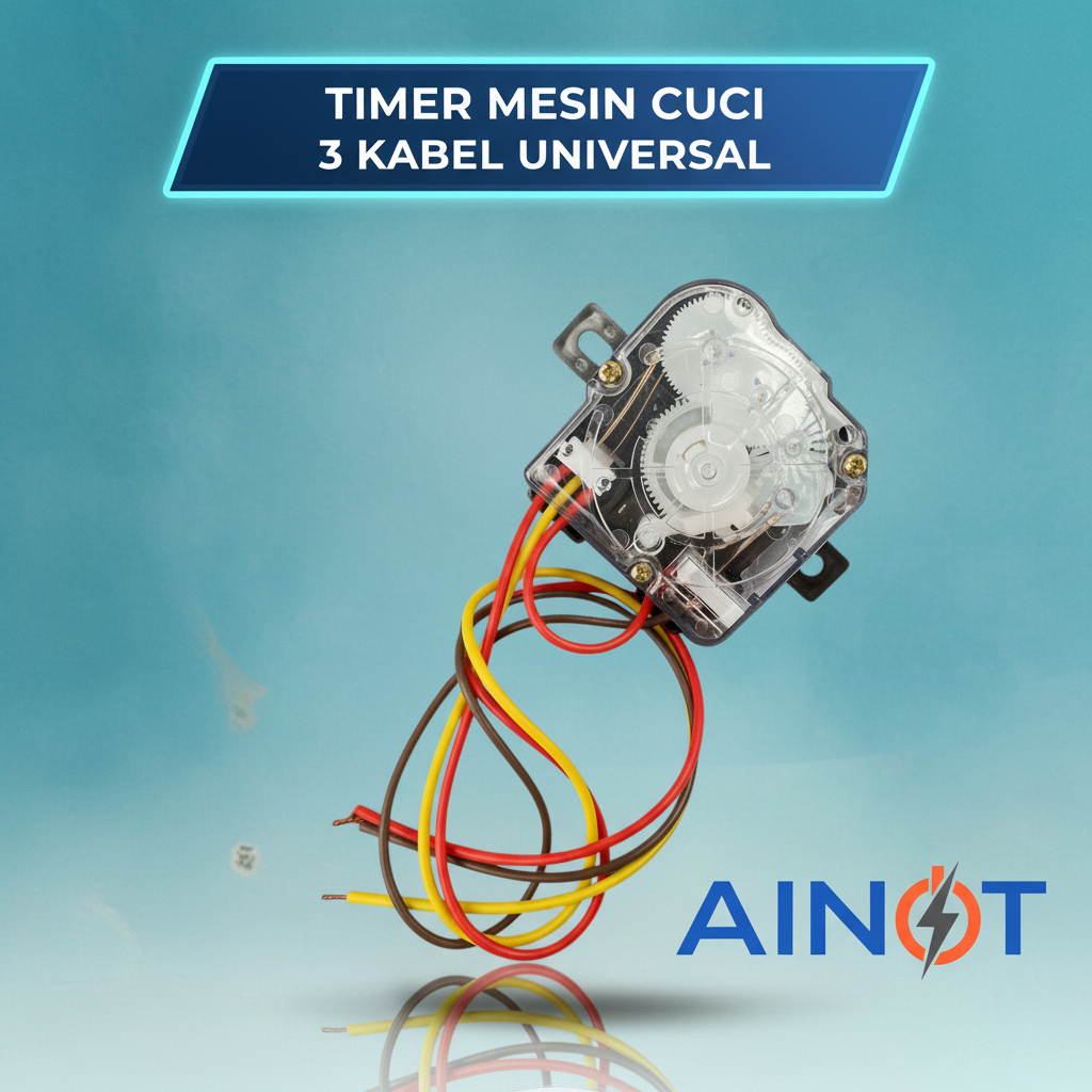 AINOT - Timer Pencuci Mesin Cuci 3 Kabel Universal / Timer Mesin Cuci 3 Kabel Kotak