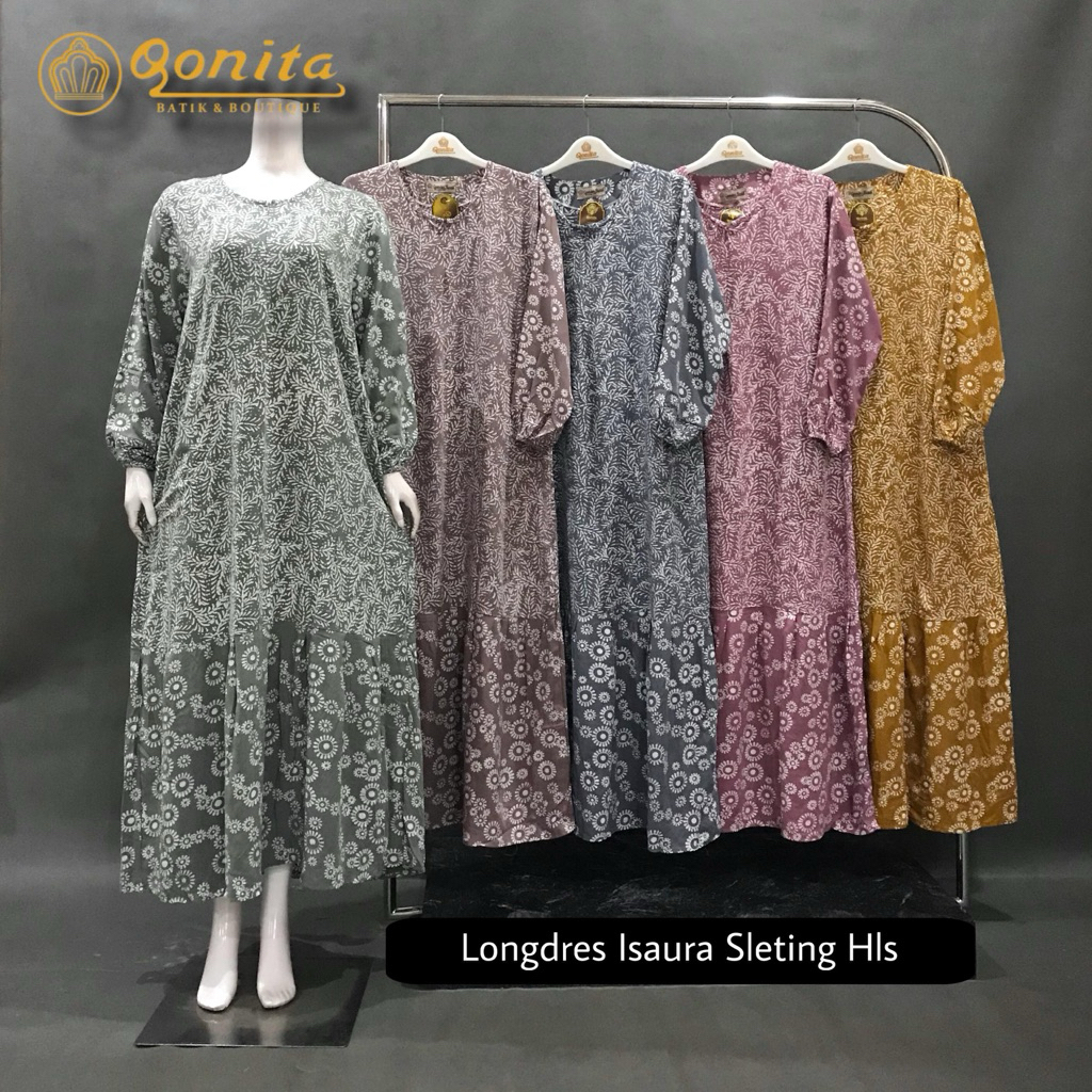 [LD 110] QONITA DASTER ISAURA SLETING BATIK CAP PEKALONGAN coral