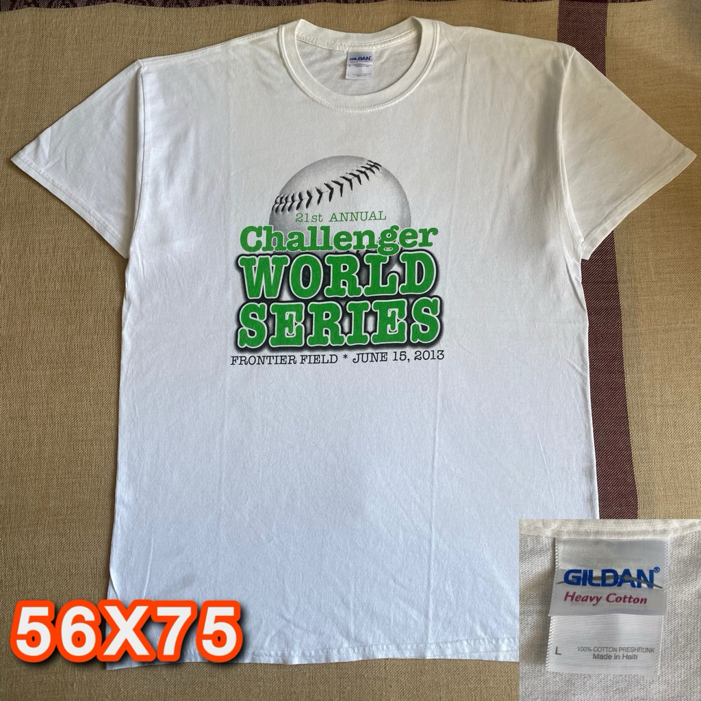 Kaos Gildan Heavy Cotton Baseball Challenger World Series 2013 - Size L second original
