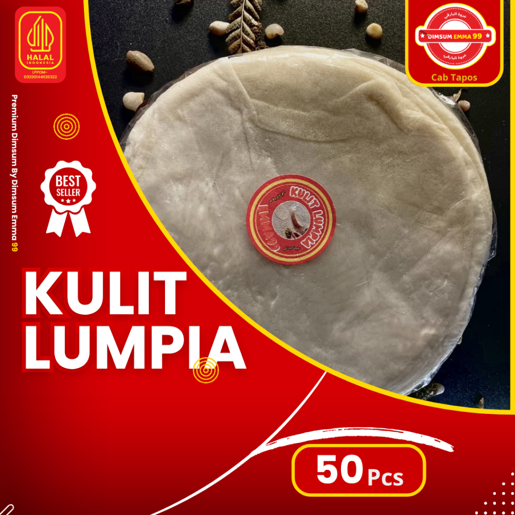 Kulit Lumpia Jumbo Premium halal isi 50 pcs HALAL