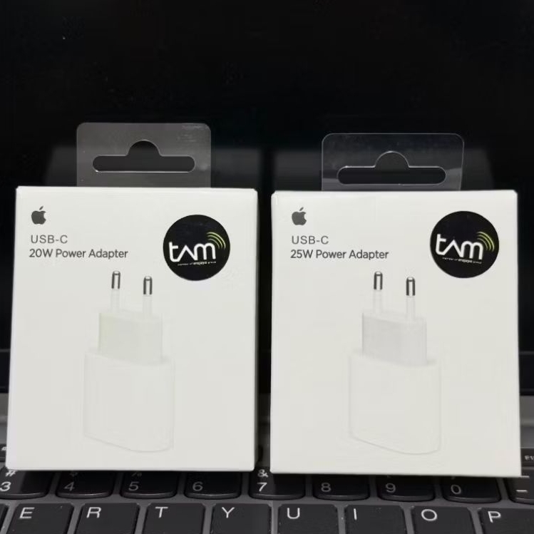ADAPTOR ADAPTER KEPALA CHARGER CASAN IPHONE 20WATT 25WATT USB-C ORIGINAL 100%