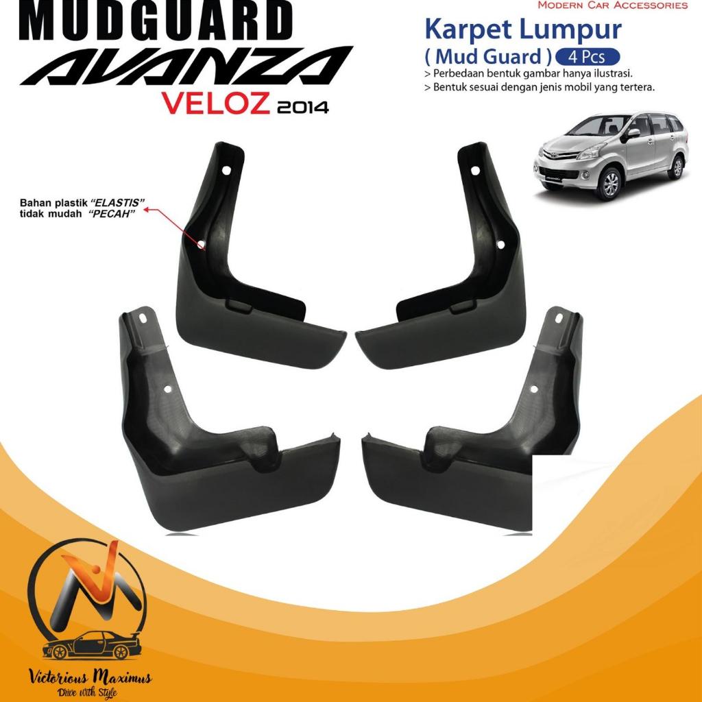 Mudguard Mud guard Karpet Pelindung Lumpur - AVANZA VELOZ 2014