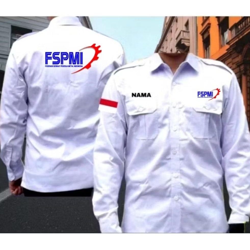 kemeja FSPMI baju FSPMI seragam FSPMI kemeja kerja FSPMI baju kerja FSPMI seragam kerja FSPMI Pdh ke