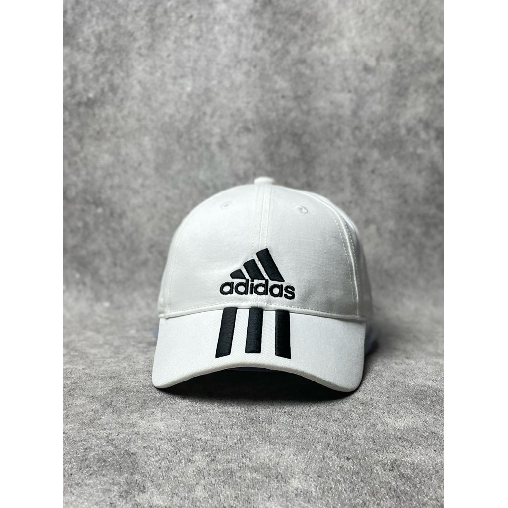 Topi Adidas Sport 3 Striped Cotton Adjustable Second Original Import Murah