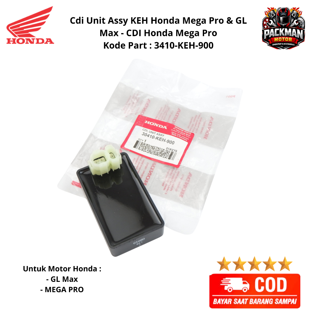 Cdi Unit Assy Honda Mega Pro & GL Max - KEH ori Packman motor