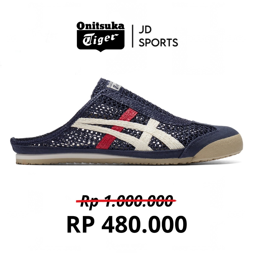 Sandal Slop Onitsuka Tiger Sabot Navy White Red