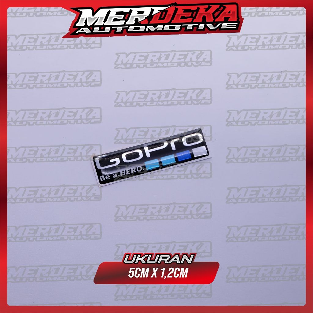 emblem gopro / sticker logo gopro / emblem timbul gopro / stiker timbul gopro / stiker logo gopro