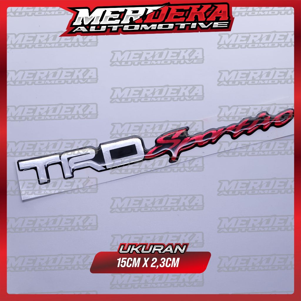 emblem trd sportivo vios / sticker trd vios limo / emblem trd sportivo bagasi / stiker timbul trd sp