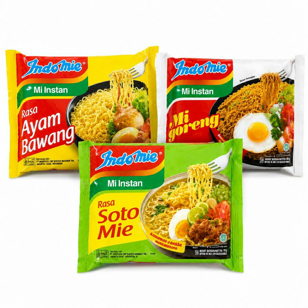 Indomie Mi Instan Kuah Dan Goreng Mi instan INDOFOOD