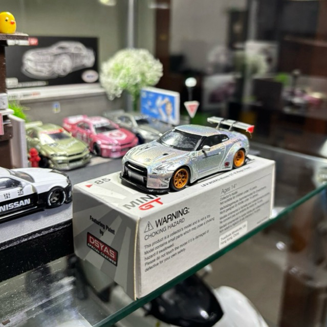 mini gt nissan gtr r35 lbwk magic pearl rare