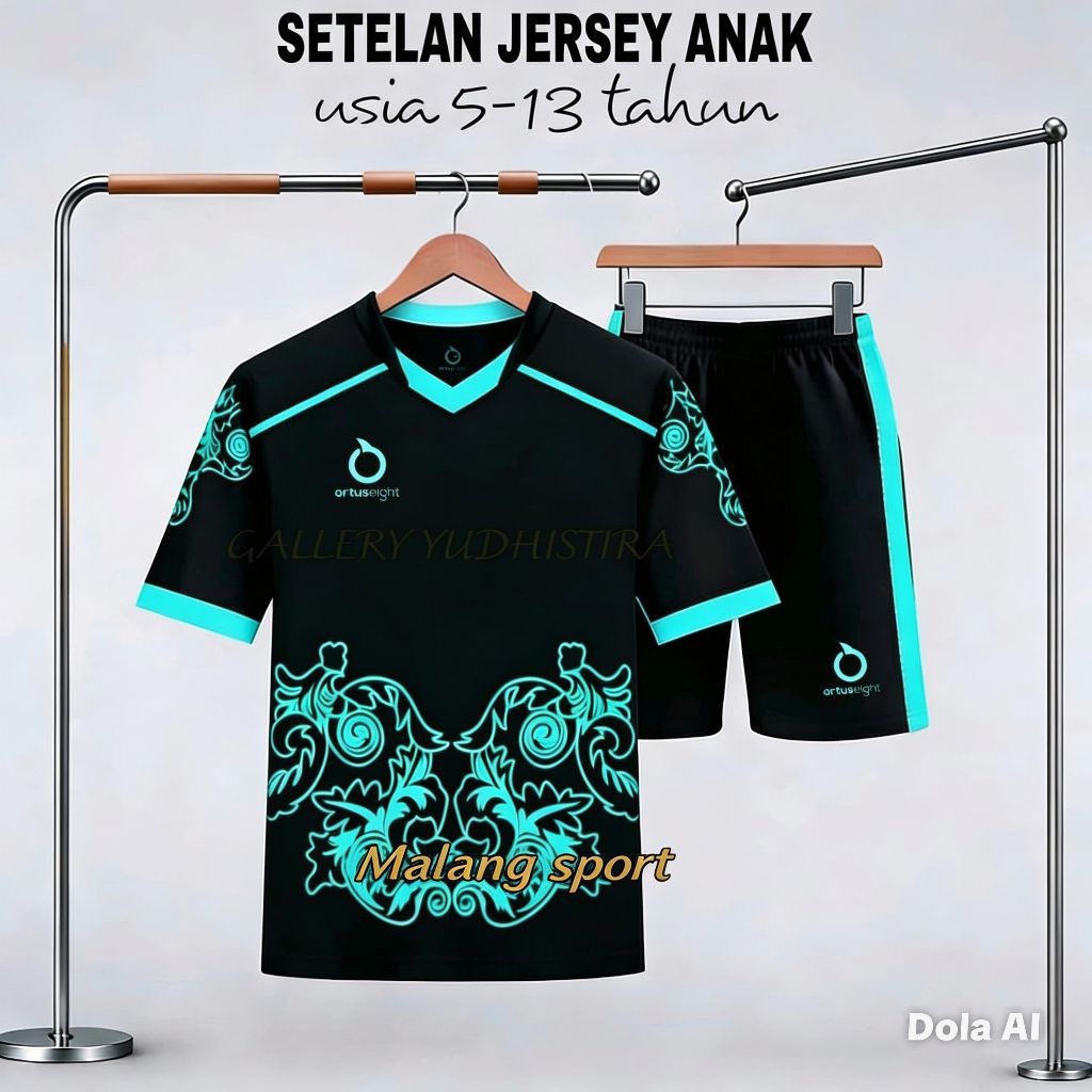 Terbaru Stelan jersy bola anak. anak bola futsal voli SSB junior putra putri seet baju celana