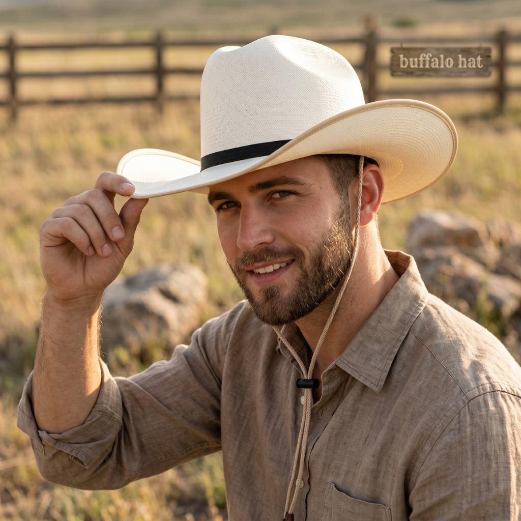 Cowboy Hat Koboi Pancing Berkuda Country - Buffalo Hat