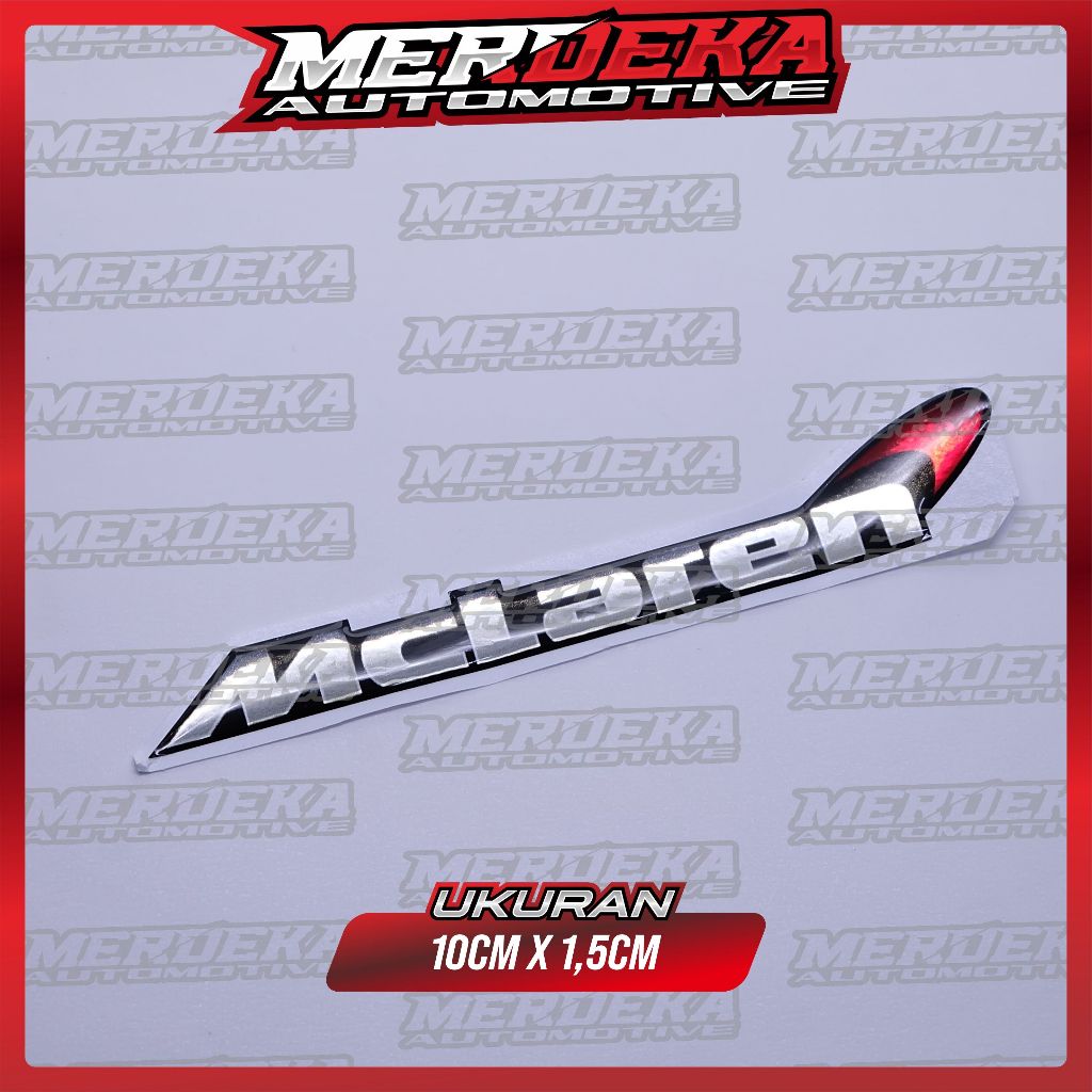 Emblem logo mclaren / emblem timbul mclaren / sticker mclaren / stiker logo mclaren / emblem 3d mcla