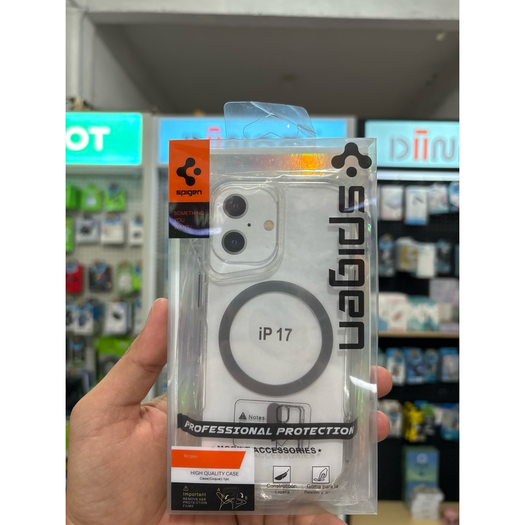 Case Spigen Tango Magsafe Clear Jet For Iphone