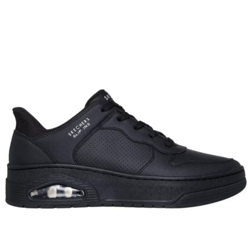 SKECHERS UNO ACACIA SLIP INS SPORTS BLACK SHOES ORIGINAL SIZE  41,42