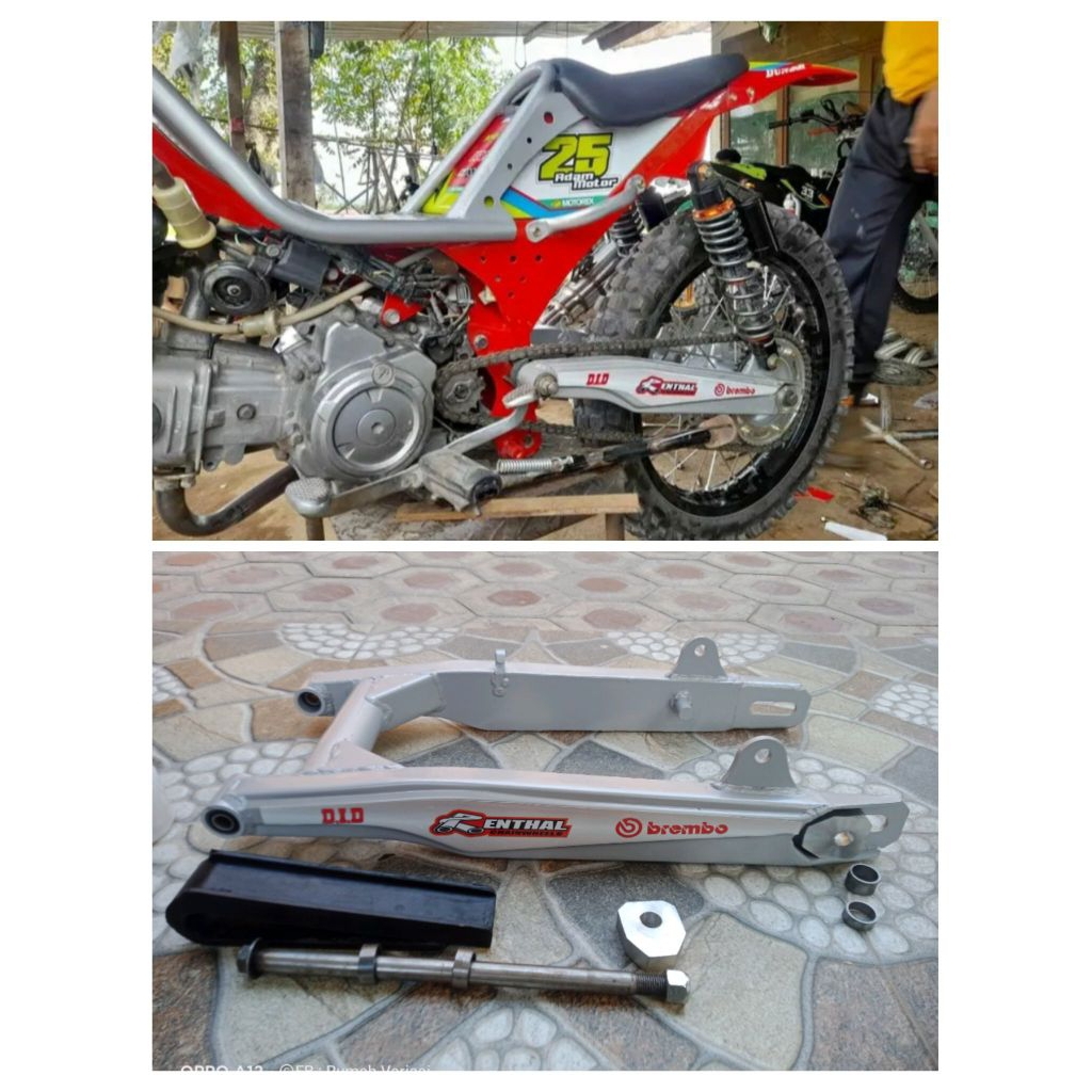 SWING ARM BEBEK RBT REPLIKA KTM 55CM PNP HONDA BLADE REVO KARISMA SUPRA C70 SMASH SHOGUN ALL BEBEK C
