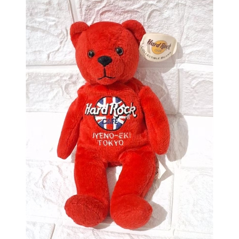 boneka tedi teddy bear beruang hard rock cafe hotel london singapore dallas melbourne maskot bahan b