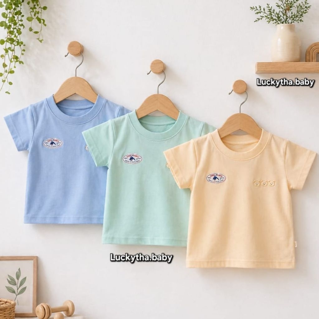 3pcs_ Kaos Oblong bayi Dolphin _ Baju Atasan Anak Harian _ Oblong Bayi Polos _ Oblong