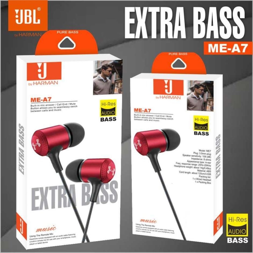 HF Headset Premium Max JBL ME - A7
