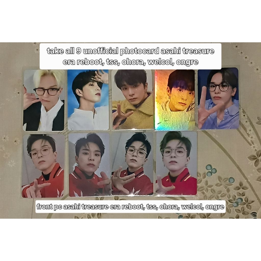 [BACA DESKRIPSI] READY TAKE ALL 9 UNOFFICIAL PHOTOCARD ASAHI TREASURE ERA REBOOT, TSS, OHORA, WELCOL