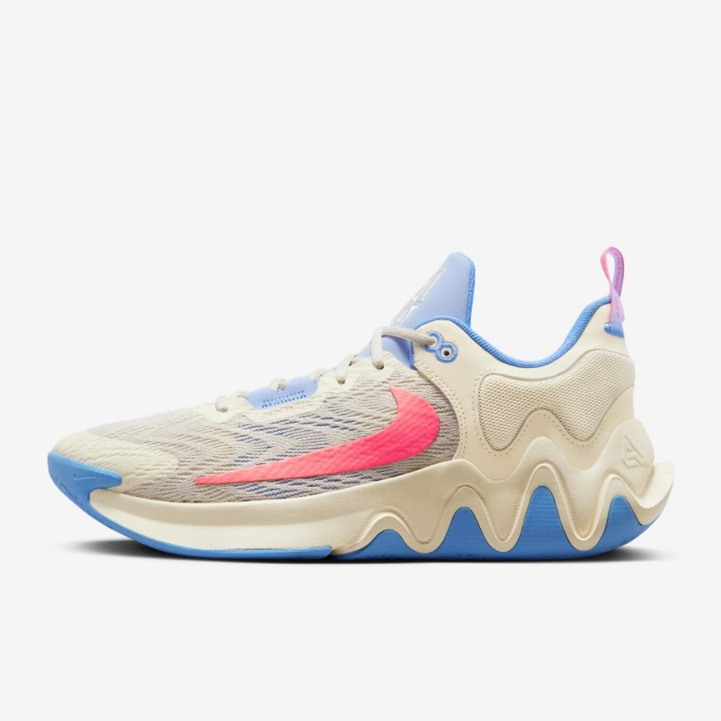 Sepatu Giannis Immortality 2 Basketball Shoes Coconut Milk University Blue Light Orewood Brown  Hot 