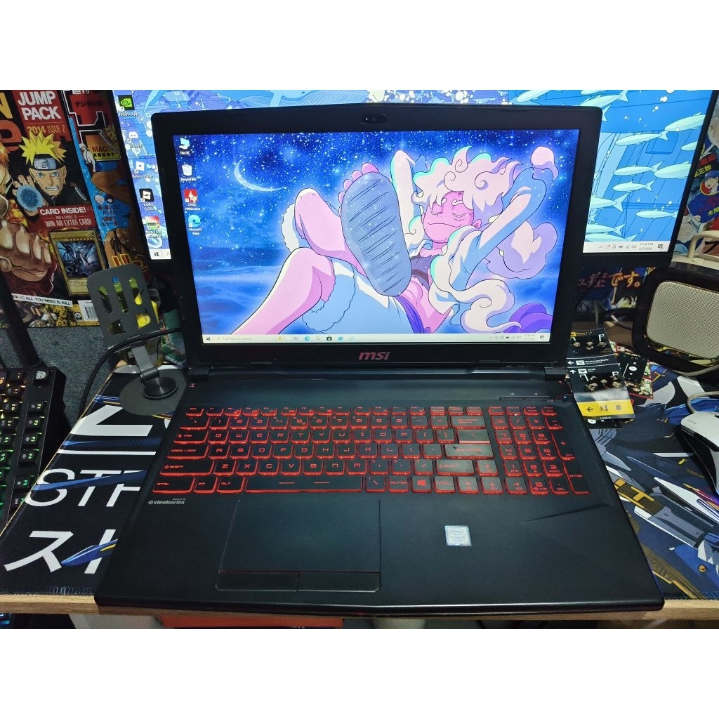 Laptop gaming MSI gl63 i5 8300h GTX 1050 ram 8 SSD 128