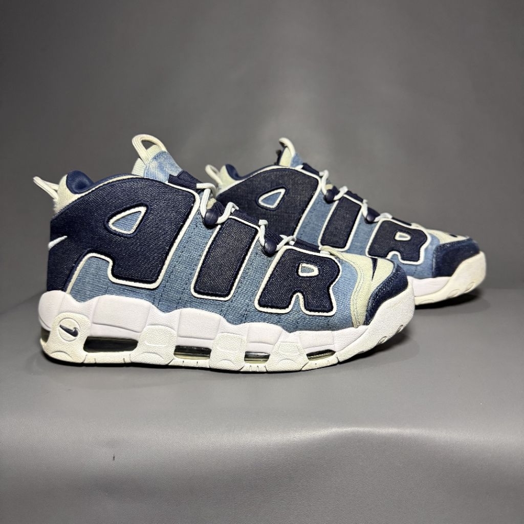 sepatu basket second nik more uptempo 96 Denim size 42 insol 26,5cm