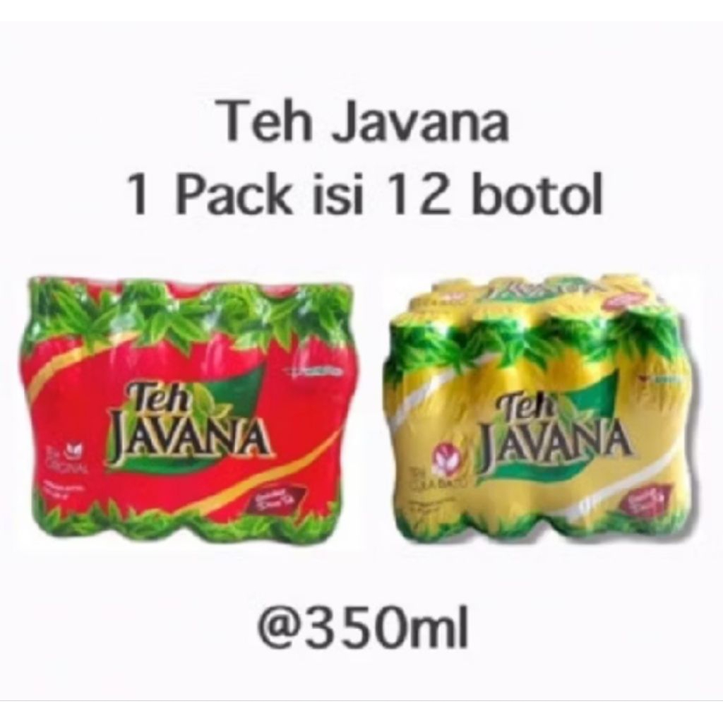 Teh Javana 1 Slop isi 12 Pcs x 350ml/Teh Javana Original/Teh Javana Gula Batu