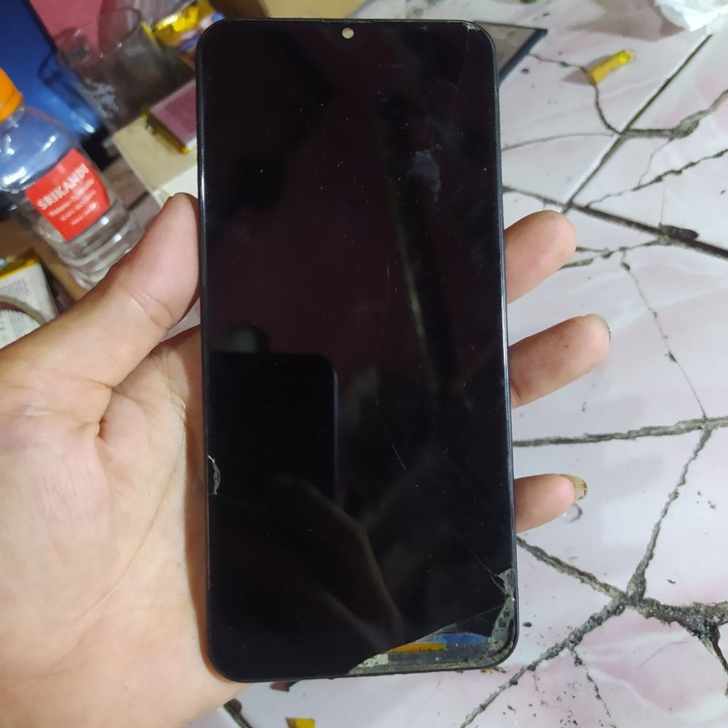 frame sansung a20 original copotan lcd rusak