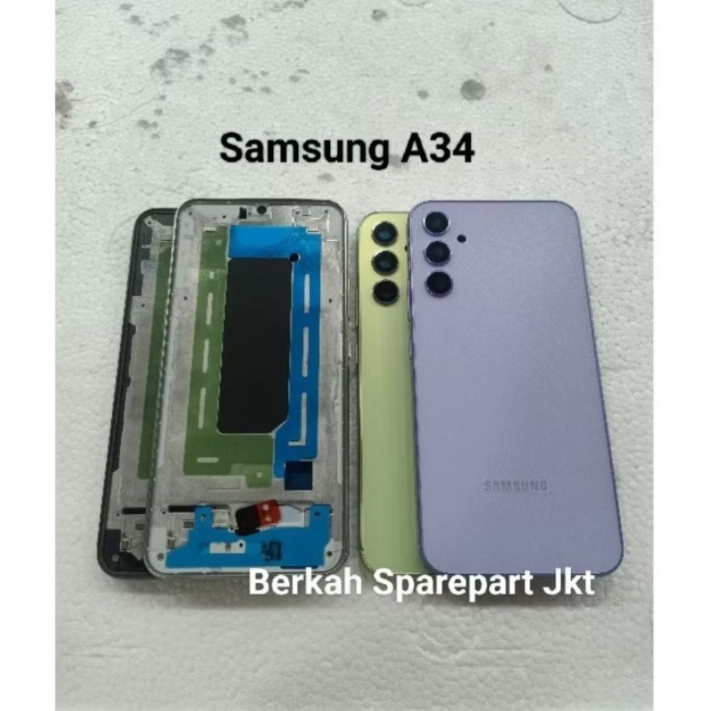 Backdoor + Bezel + Frame LCD SAMSUNG A34 Ori