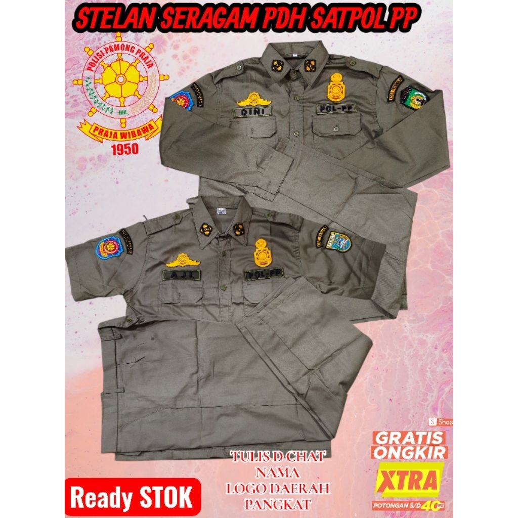STELAN PDH SATPOL PP PLUS ATRIBUT TIMBUL