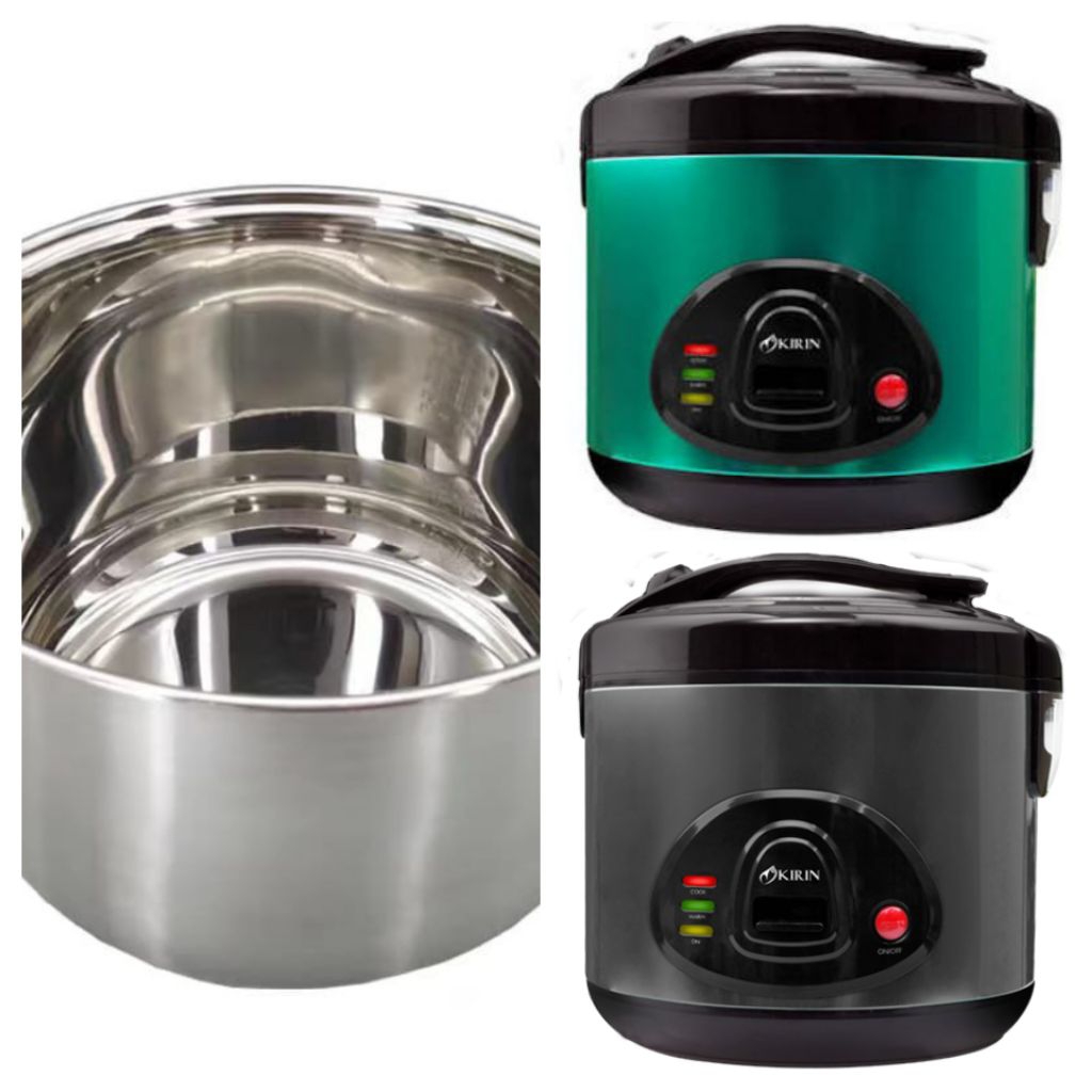 (PANCI NYA SAJA) Innerpot Panci Stainless Steel Untuk Magic Com Kirin KRC 159Ini adalah Panci Stainl