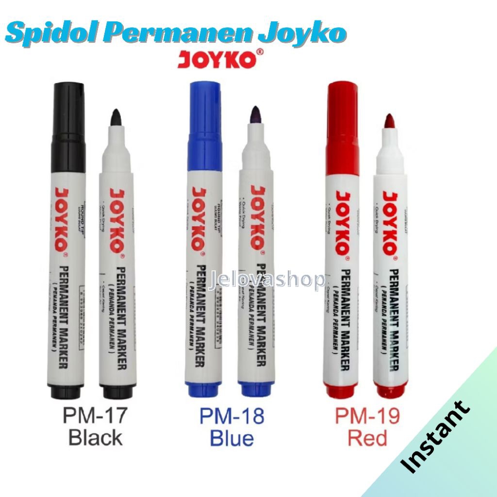 Spidol joyko Permanen/Permanent Marker JOYKO PM 17,18,19
