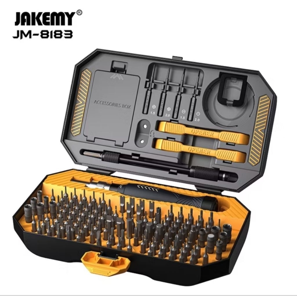 Jakemy JM-8183 145in1 Obeng Set Hp Laptop Komputer Torx Philips Sloted Pentagon