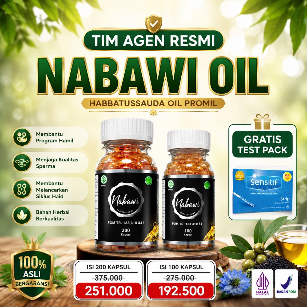 Nabawi Oil Untuk Promil Habbatusauda Nabawi Oil  Original Bergaransi Bisa COD