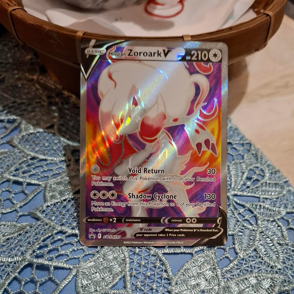 Hisuian Zoroark V SWSH297 Full Art PROMO Pokemon card English version